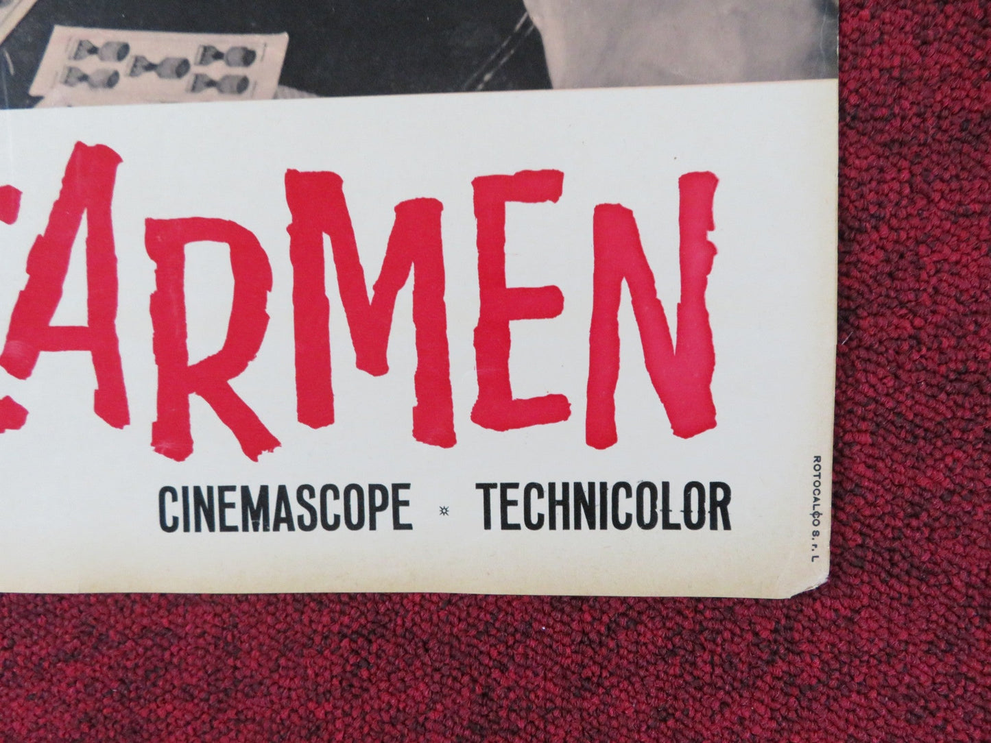 THE LOVES OF CARMEN ITALIAN FOTOBUSTA POSTER RITA HAYWORTH GLENN FORD R1960S Rendezvous Cinema Movie posters