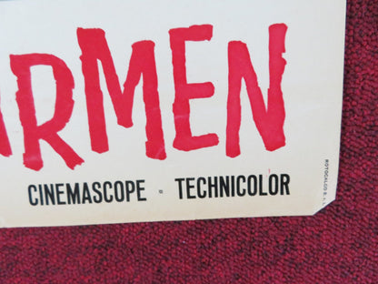 THE LOVES OF CARMEN - J ITALIAN FOTOBUSTA POSTER RITA HAYWORTH GLENN FORD R1960S Rendezvous Cinema Movie posters