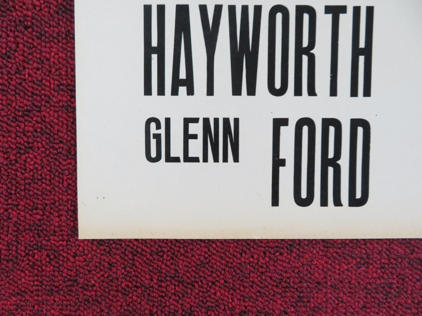 THE LOVES OF CARMEN - J ITALIAN FOTOBUSTA POSTER RITA HAYWORTH GLENN FORD R1960S Rendezvous Cinema Movie posters