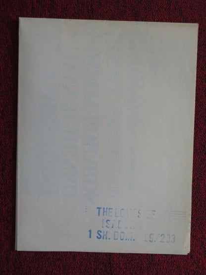 THE LOVES OF ISADORA / ISADORA FOLDED US ONE SHEET POSTER VANESSA REDGRAVE 1969 Movie posters