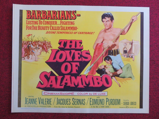 THE LOVES OF SALAMMBO US HALF SHEET (22"x 28") POSTER JEANNE VALERIE 1962 Movie posters