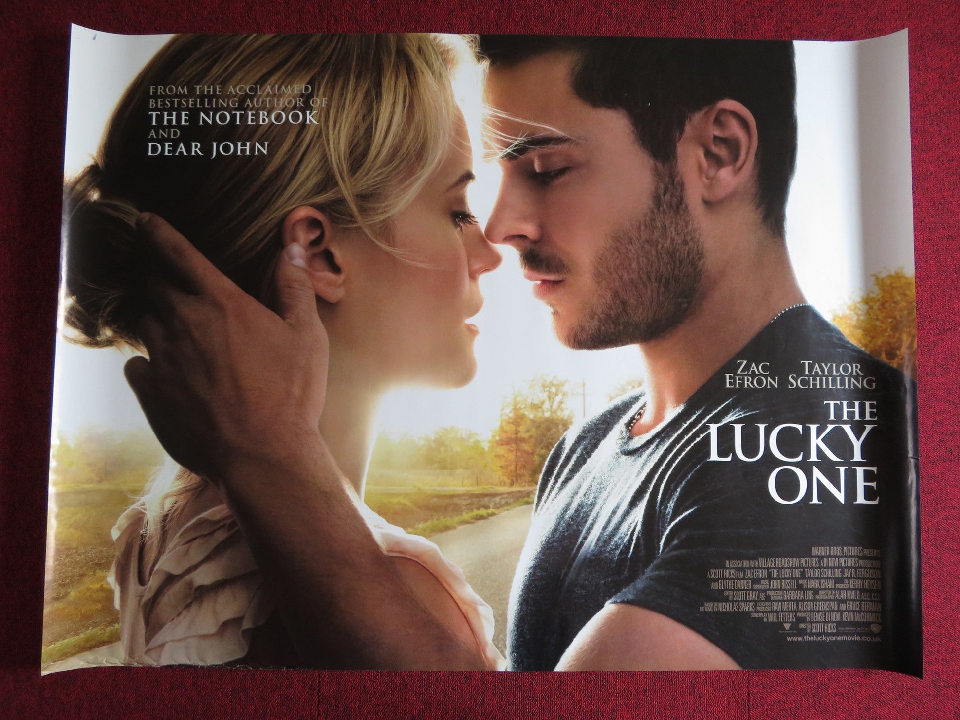 THE LUCKY ONE UK QUAD (30"x 40") ROLLED POSTER ZAC EFRON TAYLOR SCHILLING 2012 Rendezvous Cinema Movie posters