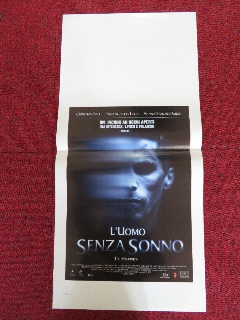THE MACHINIST ITALIAN LOCANDINA (27.5"x13") POSTER CHRISTIAN BALE 2004 Movie posters