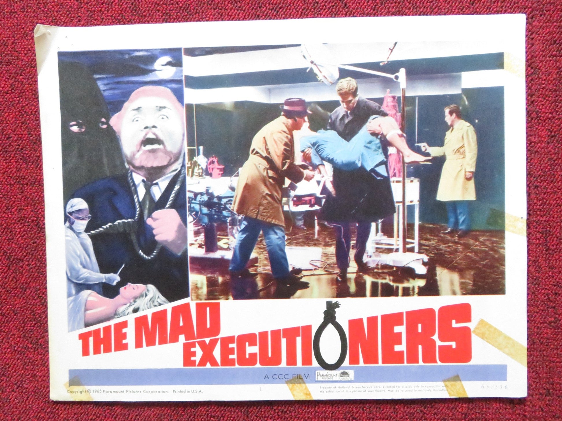 THE MAD EXECUTIONERS US LOBBY CARD FULL SET HANSJORG FELMY MARIA PERSCHY 1965 Rendezvous Cinema Movie posters