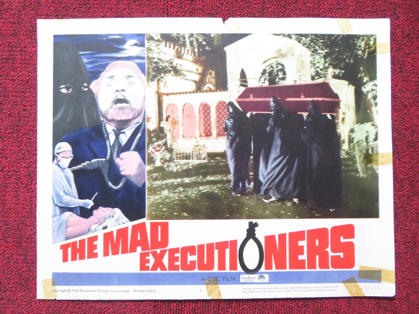 THE MAD EXECUTIONERS US LOBBY CARD FULL SET HANSJORG FELMY MARIA PERSCHY 1965 Rendezvous Cinema Movie posters