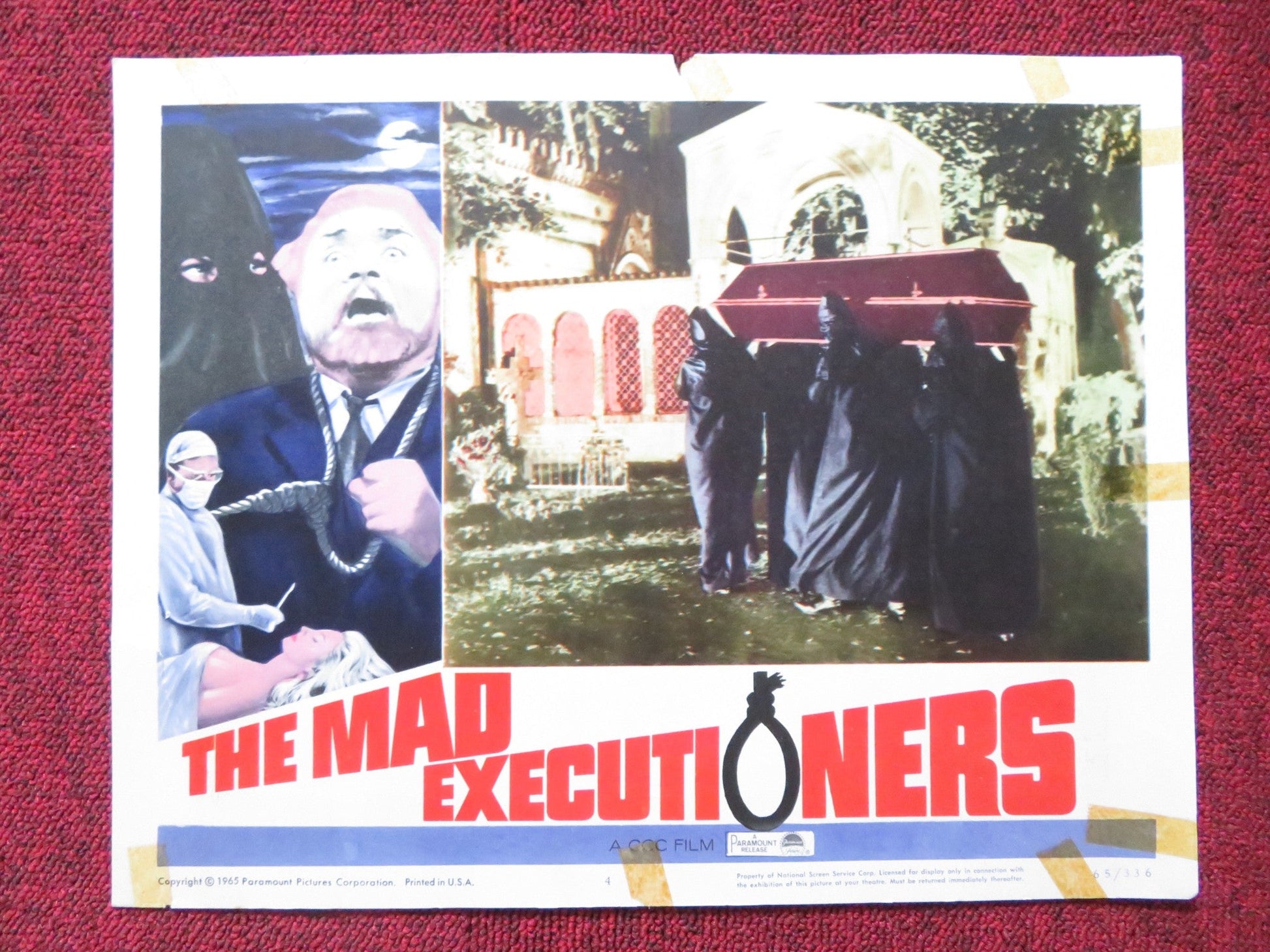 THE MAD EXECUTIONERS US LOBBY CARD FULL SET HANSJORG FELMY MARIA PERSCHY 1965 Rendezvous Cinema Movie posters
