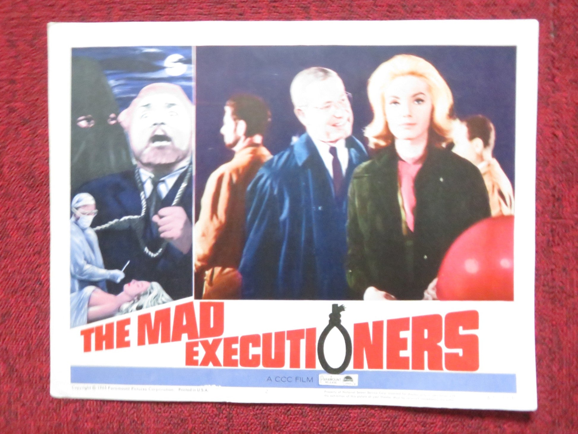 THE MAD EXECUTIONERS US LOBBY CARD FULL SET HANSJORG FELMY MARIA PERSCHY 1965 Rendezvous Cinema Movie posters
