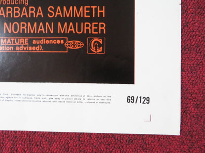 THE MAD ROOM FOLDED US ONE SHEET POSTER STELLA STEVENS SHELLEY WINTERS 1969 Rendezvous Cinema Movie posters