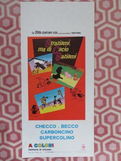 THE MAGIC BIRD ITALIAN LOCANDINA (27.5"x 13") POSTER TERRYTOONS 1968 Movie posters
