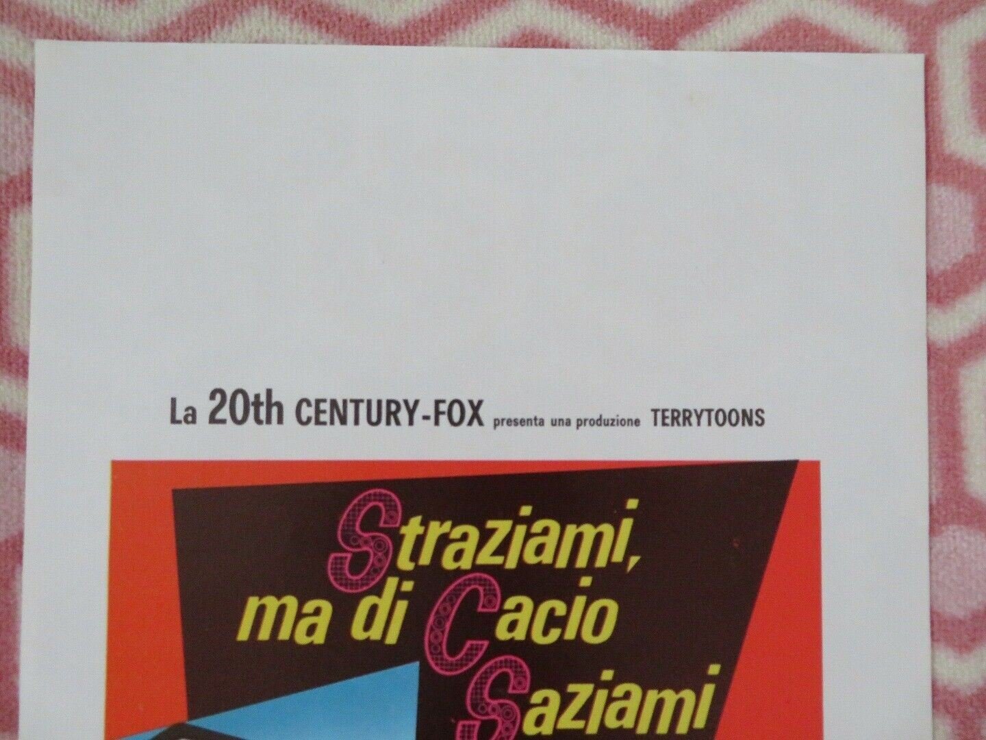 THE MAGIC BIRD ITALIAN LOCANDINA (27.5"x 13") POSTER TERRYTOONS 1968 Movie posters