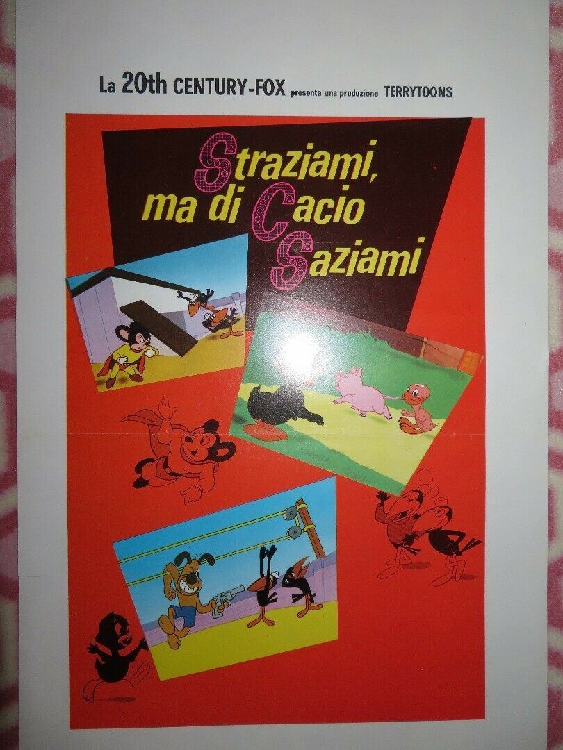 THE MAGIC BIRD ITALIAN LOCANDINA (27.5"x 13") POSTER TERRYTOONS 1968 Movie posters