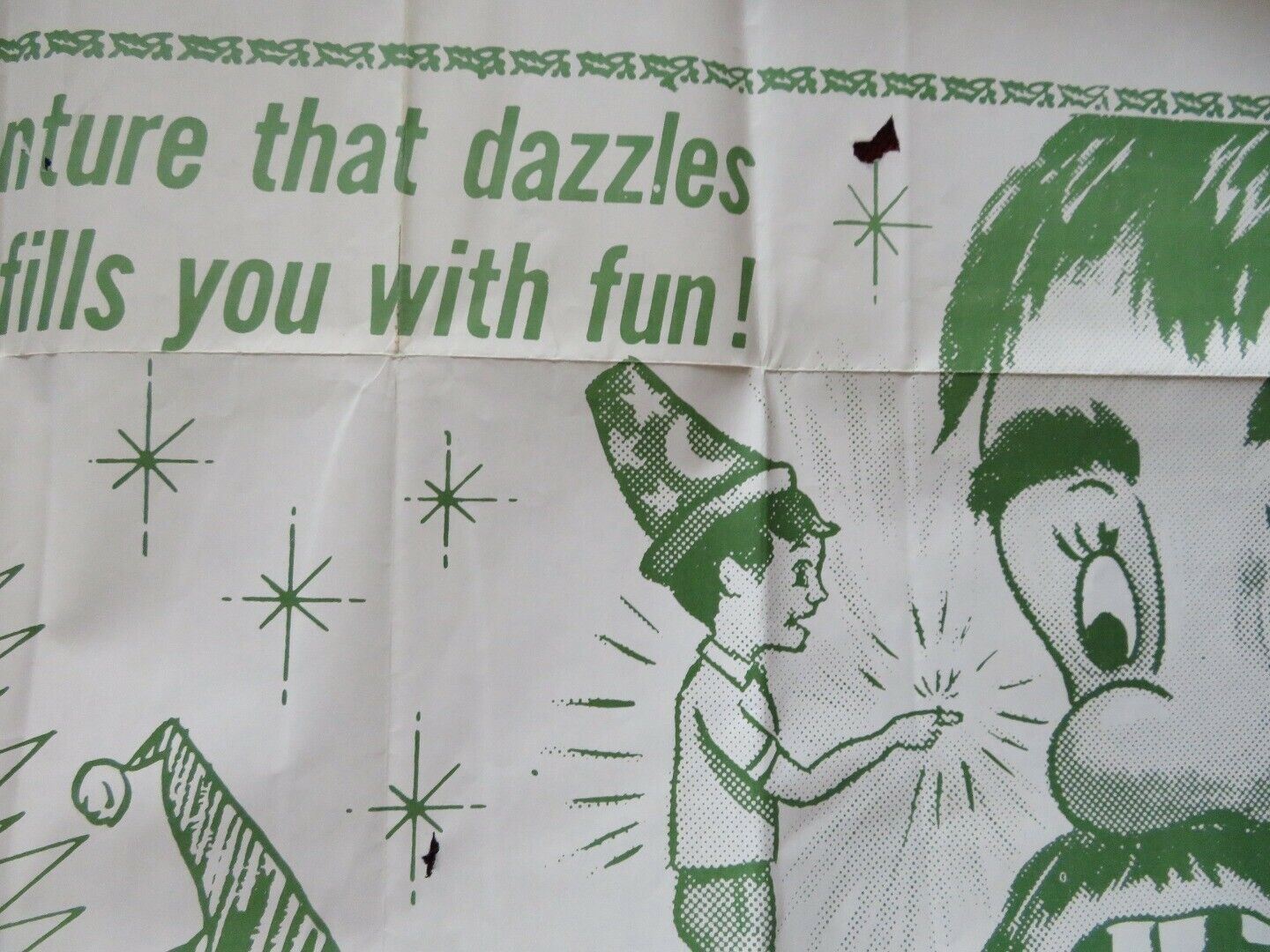 THE MAGIC CHRISTMAS TREE FOLDED US ONE SHEET POSTER CHRIS KROESEN 1964 Movie posters