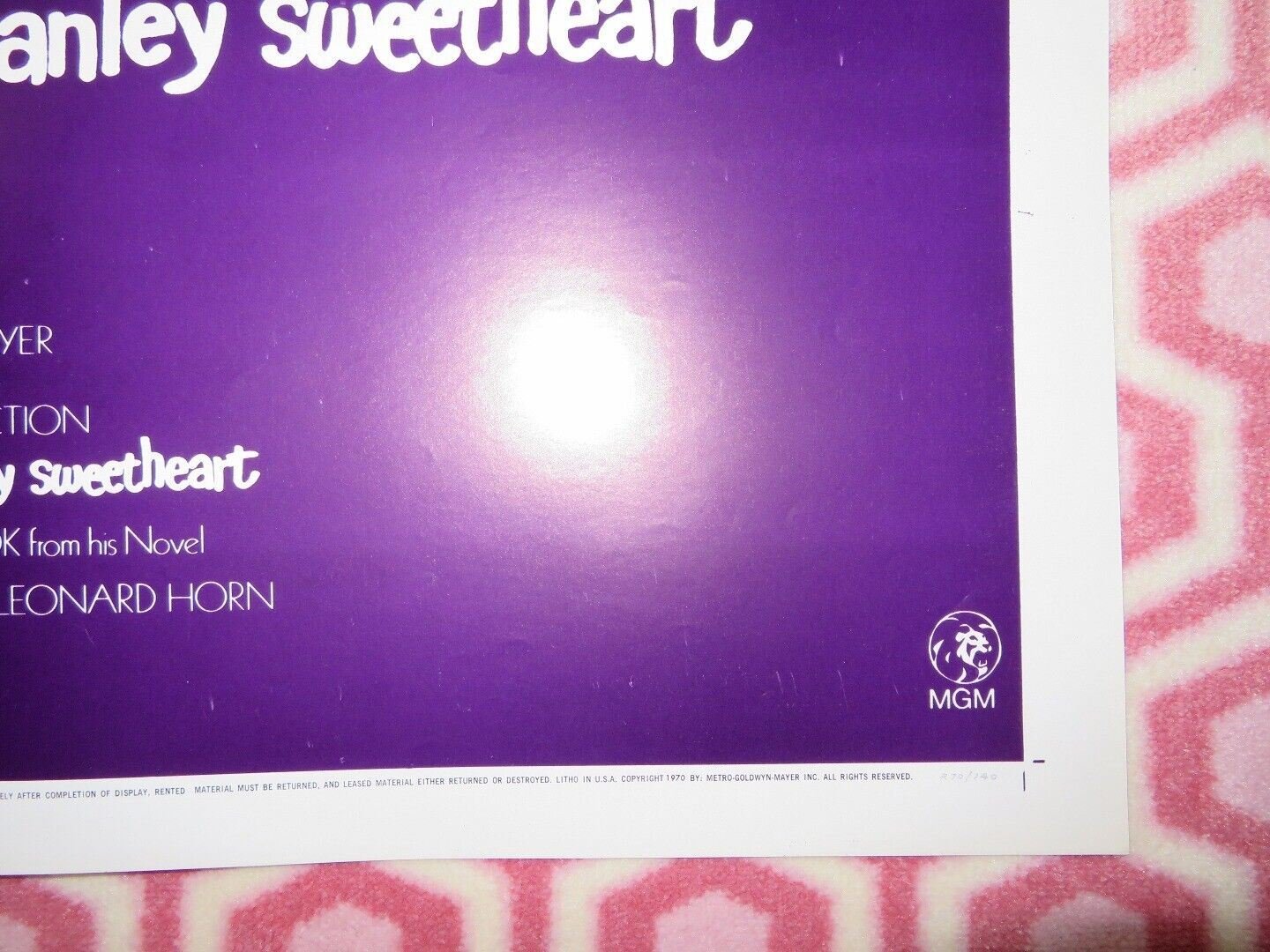 THE MAGIC GARDEN OF STANLEY SWEETHEART US ONE SHEET POSTER LINDA GILLEN 1970 Movie posters