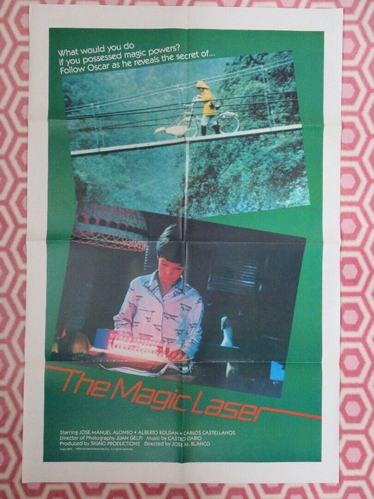THE MAGIC LASER US ONE SHEET POSTER 1984 JOSE MANUEL ALONSO Movie posters