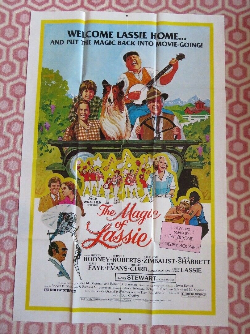 THE MAGIC OF LASSIE US ONE SHEET POSTER MICKEY ROONEY JAMES STEWART 1978 Movie posters