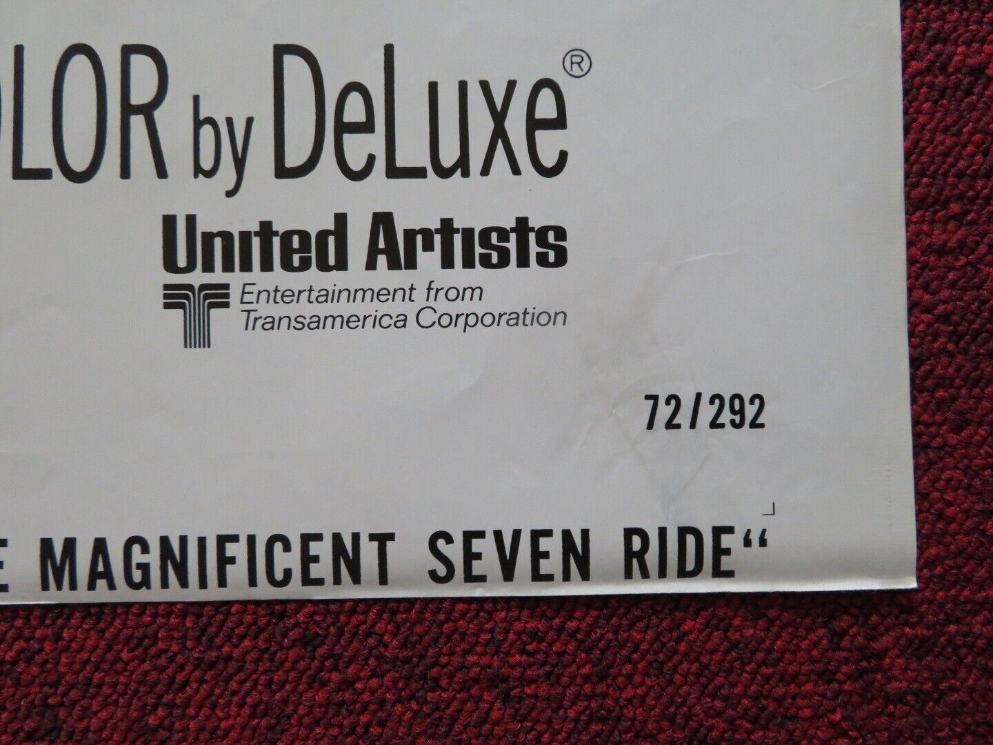 THE MAGNIFICENT SEVEN RIDE US ONE SHEET POSTER LEE VAN CLEEF STEPHANIE POWERS Movie posters