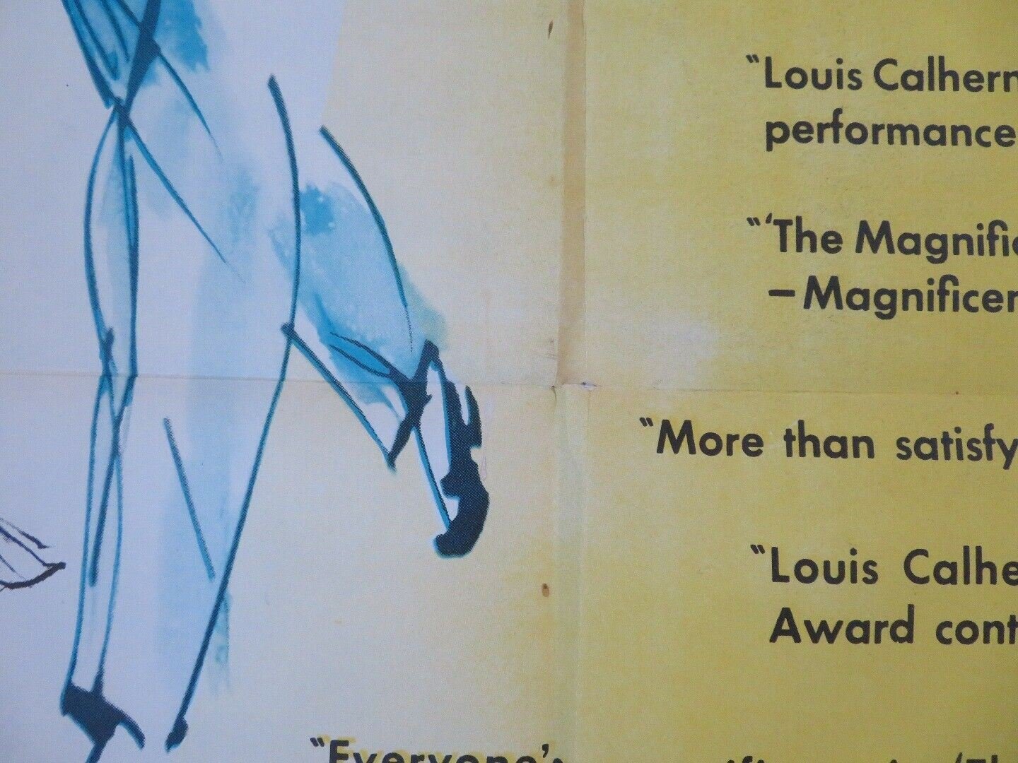 THE MAGNIFICENT YANKEE ONE SHEET POSTER FOLDED LOUIS CALHERN ANN HARDING Rendezvous Cinema Movie posters