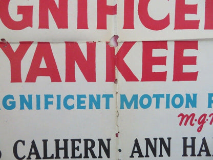 THE MAGNIFICENT YANKEE ONE SHEET POSTER FOLDED LOUIS CALHERN ANN HARDING Rendezvous Cinema Movie posters