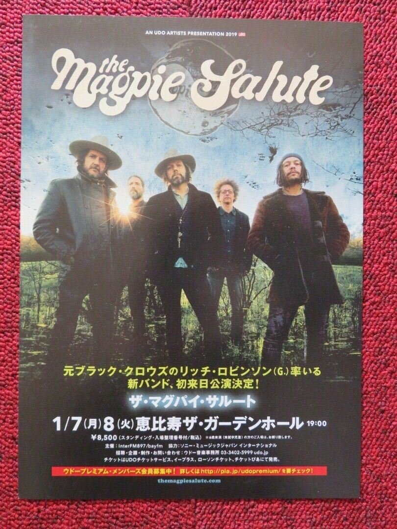 THE MAGPIE SALUTE - LIVE IN JAPAN JAPANESE MUSIC TOUR GIG POSTER 2019 Movie posters