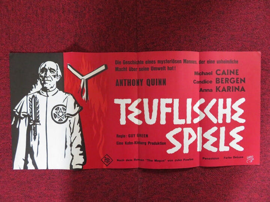 THE MAGUS GERMAN POSTER (27"x 12.5") MICHAEL CAINE ANTHONY QUINN 1968 Movie posters