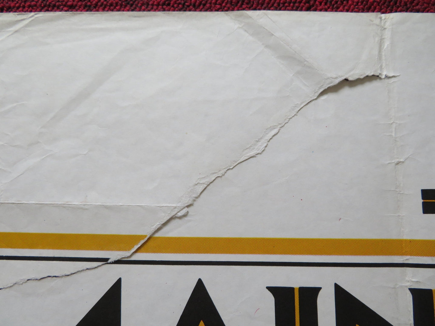 THE MAIN EVENT UK QUAD POSTER FOLDED BARBRA STREISAND RYAN O'NEAL 1979 Rendezvous Cinema Movie posters