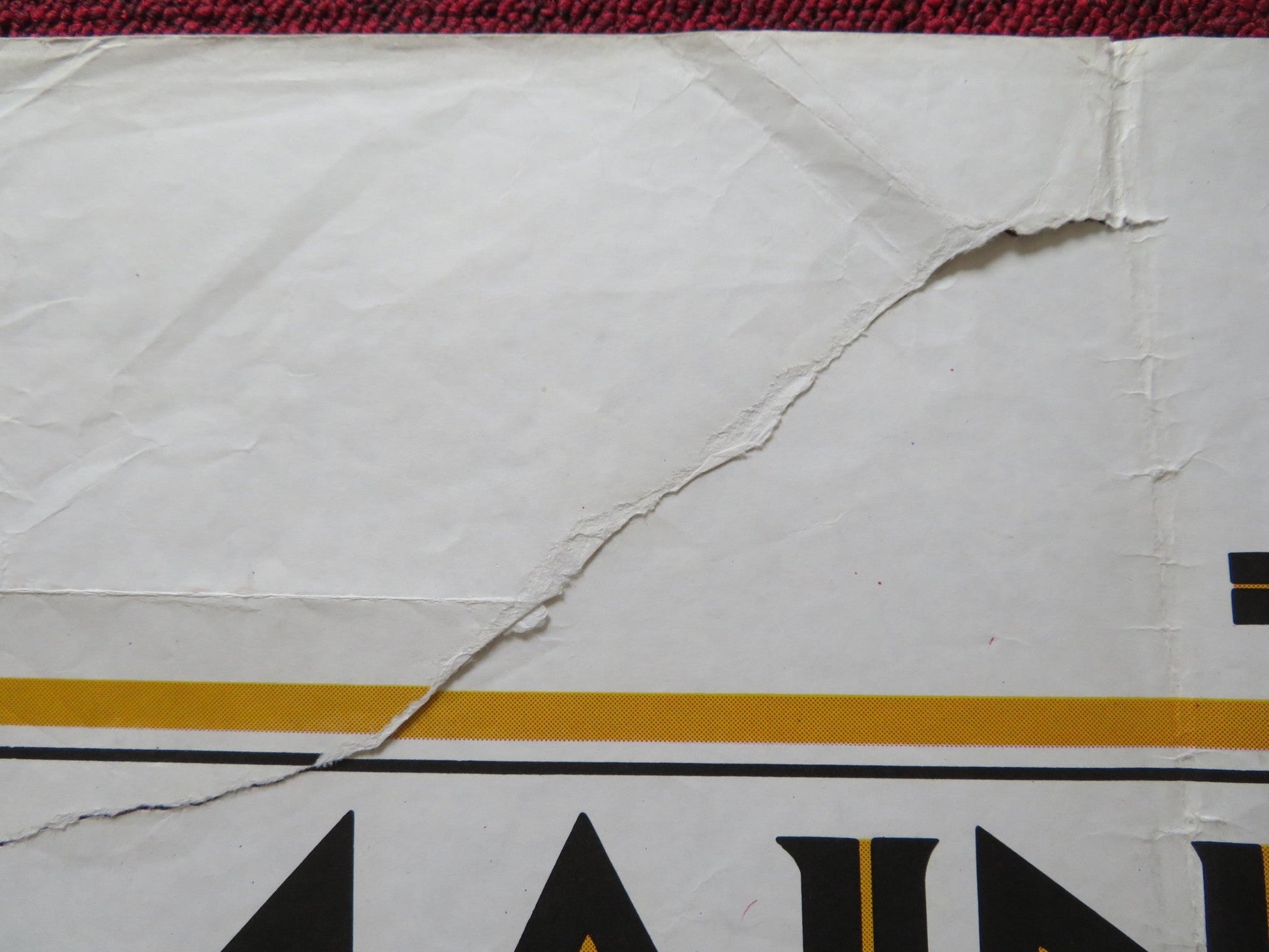 THE MAIN EVENT UK QUAD POSTER FOLDED BARBRA STREISAND RYAN O'NEAL 1979 Rendezvous Cinema Movie posters