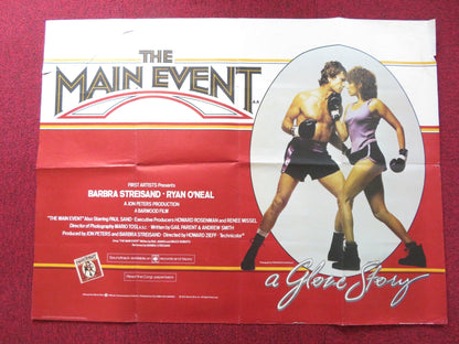 THE MAIN EVENT UK QUAD POSTER FOLDED BARBRA STREISAND RYAN O'NEAL 1979 Rendezvous Cinema Movie posters