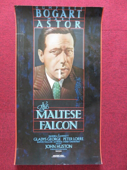 THE MALTESE FALCON U.S ROLLED VHS POSTER HUMPHREY BOGART MARY ASTOR 1981 Rendezvous Cinema Movie posters