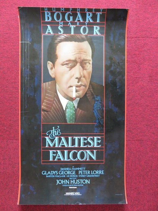 THE MALTESE FALCON U.S ROLLED VHS POSTER HUMPHREY BOGART MARY ASTOR 1981 Rendezvous Cinema Movie posters