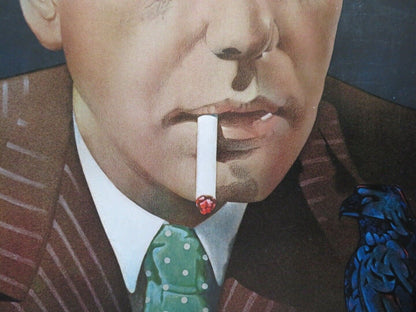 THE MALTESE FALCON U.S ROLLED VHS POSTER HUMPHREY BOGART MARY ASTOR 1981 Rendezvous Cinema Movie posters