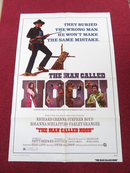 THE MAN CALLED NOON FOLDED US ONE SHEET POSTER RICHARD CREENA STEPHEN BOYD 1973 Rendezvous Cinema Movie posters