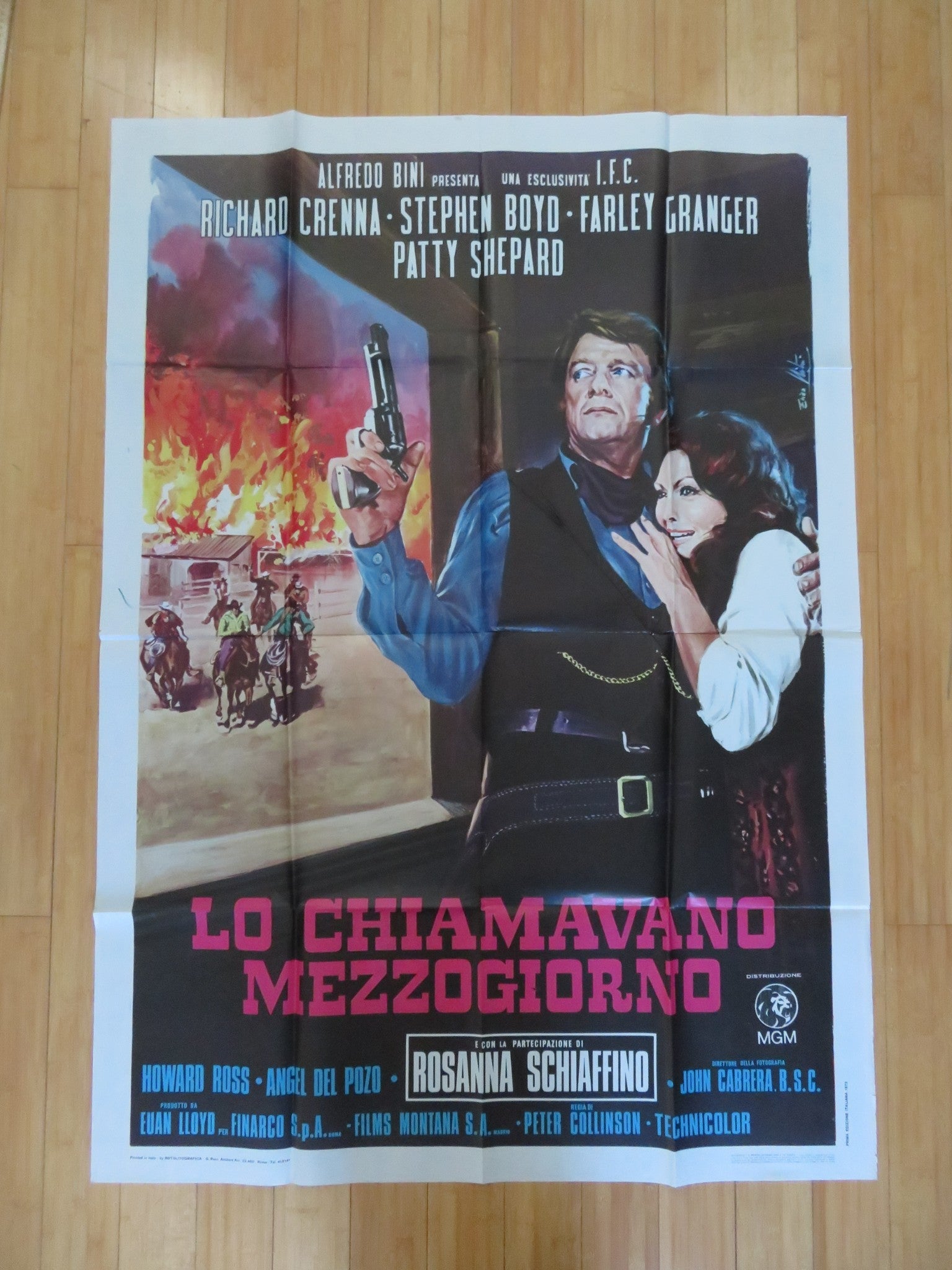 THE MAN CALLED NOON ITALIAN 2 FOGLIO POSTER RICHARD CRENNA STEPHEN BOYD 1973 Rendezvous Cinema Movie posters