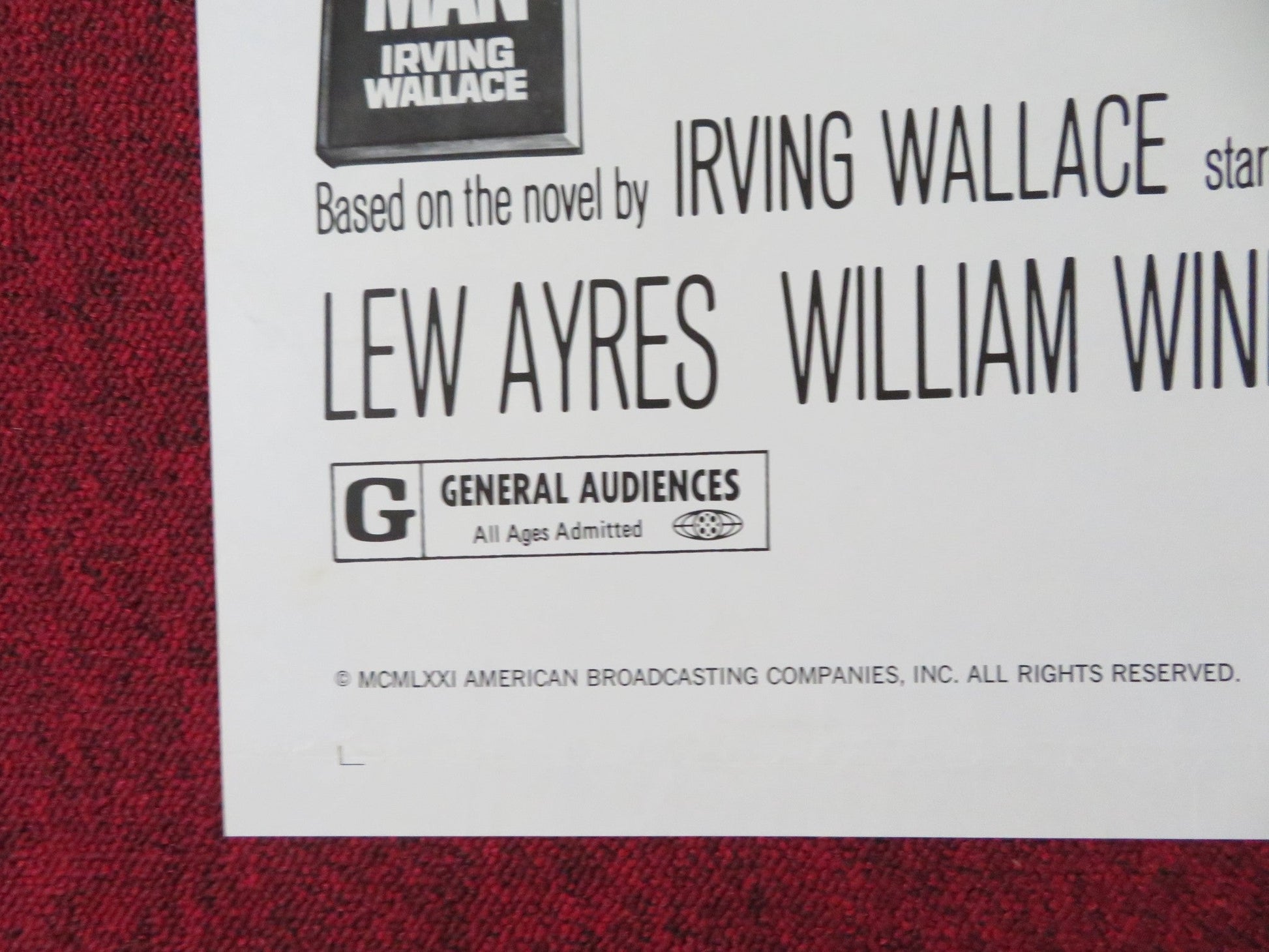 THE MAN FOLDED US ONE SHEET POSTER JAMES EARL JONES MARTIN BALSAM 1972 Rendezvous Cinema Movie posters