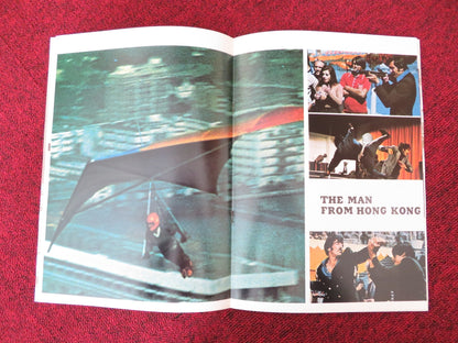 THE MAN FROM HONG KONG JAPANESE BROCHURE / PRESS BOOK JIMMY YANG YU 1975 Rendezvous Cinema Movie posters