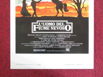 THE MAN FROM SNOWY RIVER ITALIAN LOCANDINA POSTER KIRK DOUGLAS THOMPSON 1983 Rendezvous Cinema Movie posters