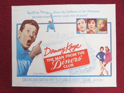 THE MAN FROM THE DINERS' CLUB US HALF SHEET (22"x 28") POSTER DANNY KAYE 1963 Rendezvous Cinema Movie posters