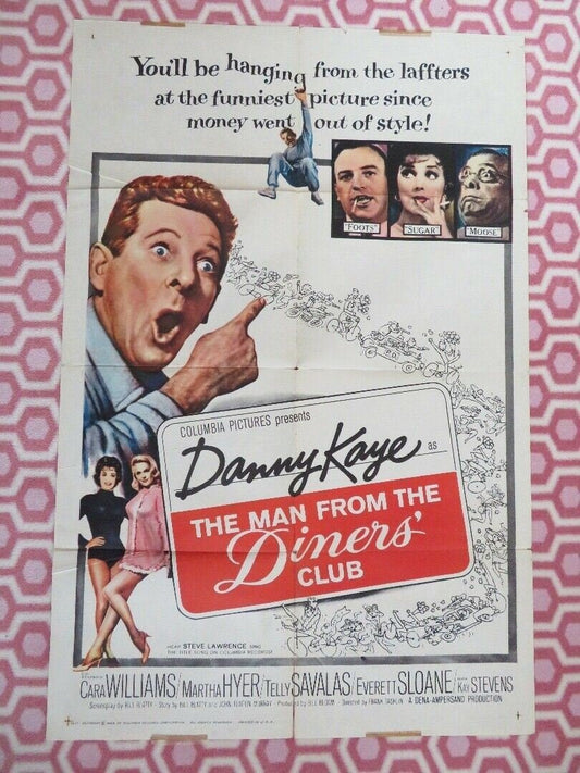 THE MAN FROM THE DINERS CLUB US ONE SHEET (27 x 41) POSTER DANNY KAYE T.SAVALAS Movie posters
