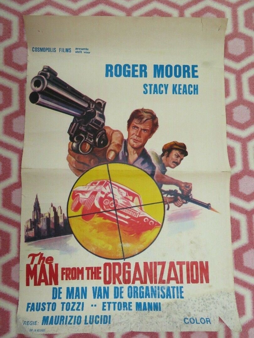 THE MAN FROM THE ORGANIZATION/ Street People BELGIUM (21.5"x 14.5") POSTER 1976 Movie posters