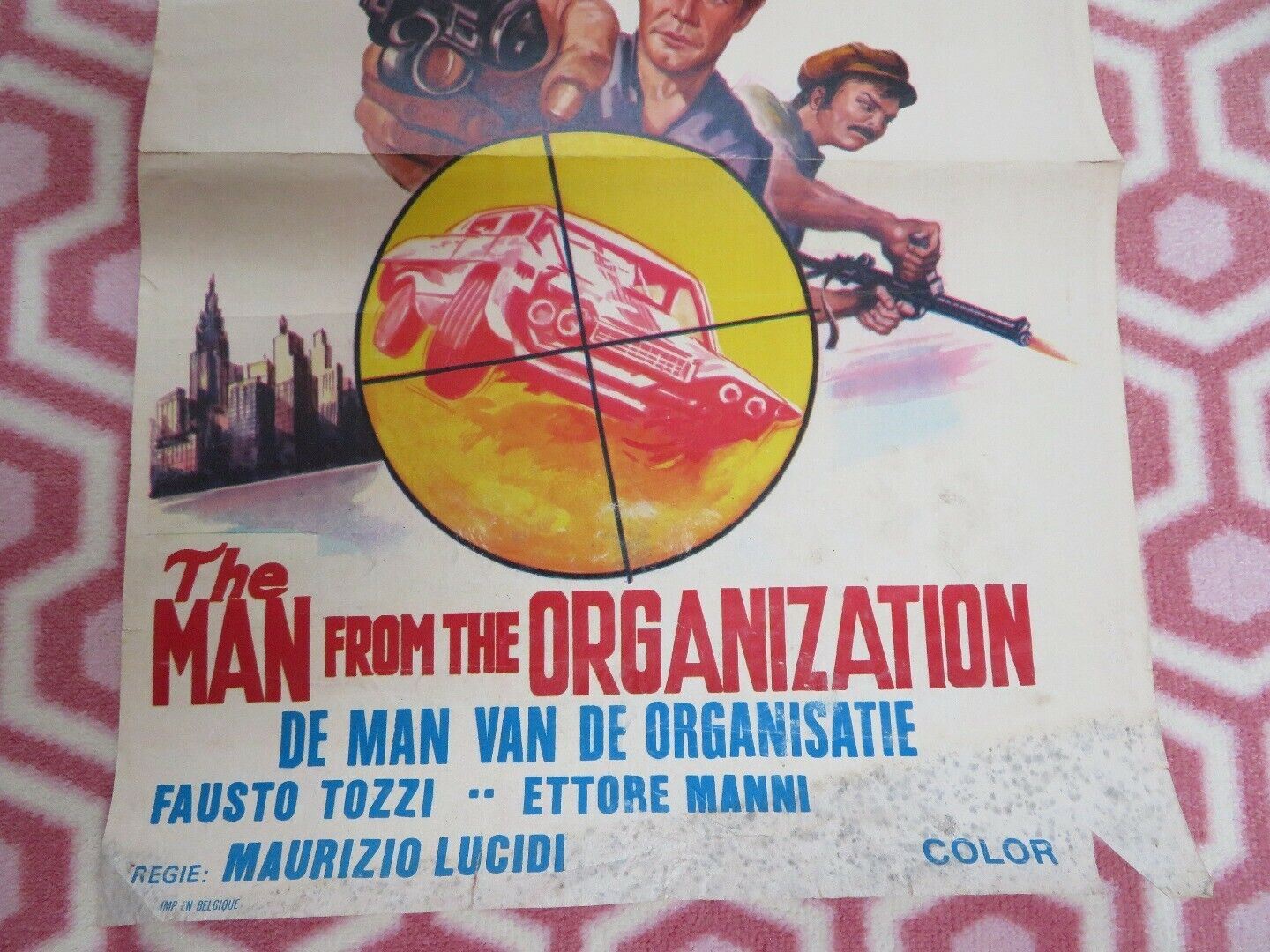 THE MAN FROM THE ORGANIZATION/ Street People BELGIUM (21.5"x 14.5") POSTER 1976 Movie posters