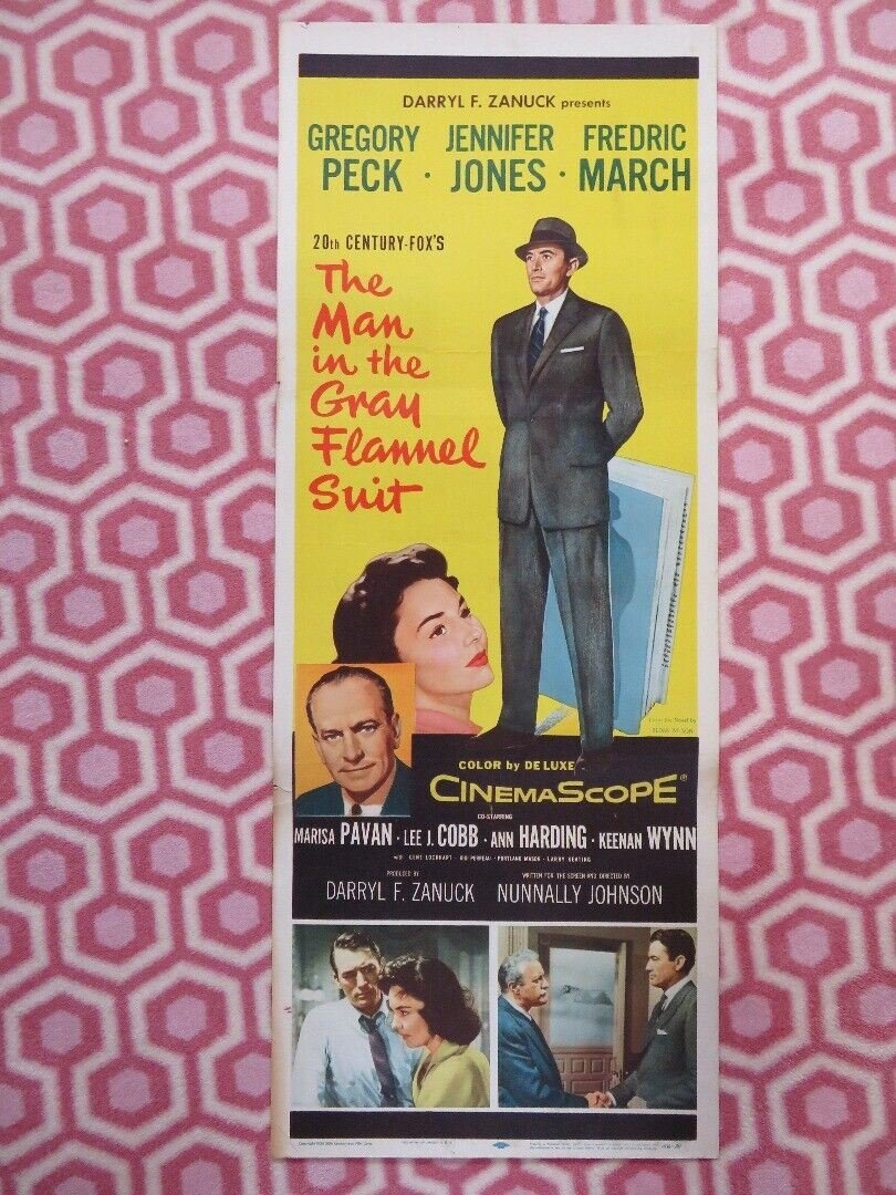 THE MAN IN THE GRAY US INSERT (14"x 36") POSTER JACK PALANCE BARBARA RUSH 1956 Movie posters
