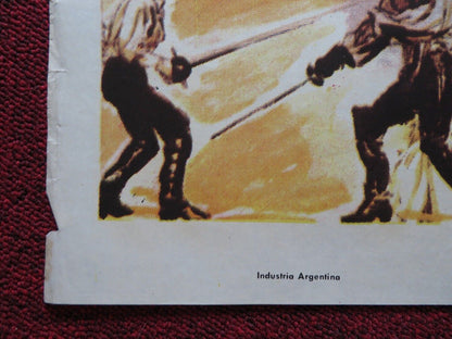 THE MAN IN THE IRON MASK FOLDED ARGENTINA POSTER RICHARD CHAMBERLAIN 1977 - Rendezvous Cinema