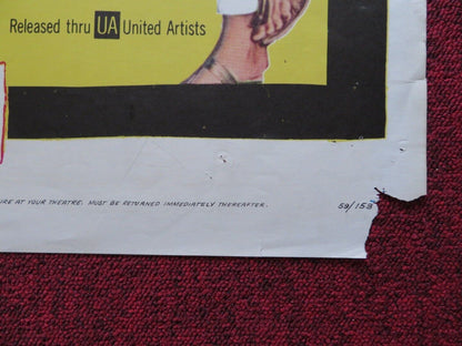 THE MAN IN THE NET FOLDED US ONE SHEET POSTER ALAN LADD CAROLYN JONES 1959 Movie posters