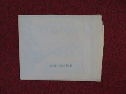 THE MAN IN THE ROAD FOLDED US ONE SHEET POSTER DEREK FARR ELLA RAINES 1956 Movie posters