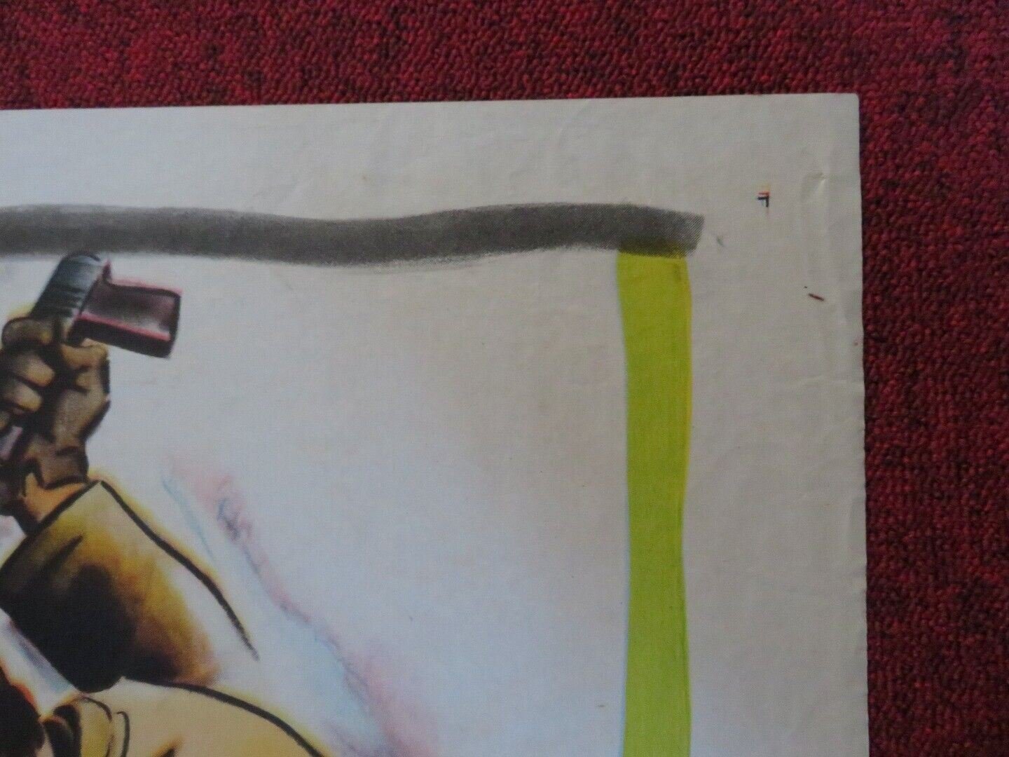 THE MAN IN THE ROAD FOLDED US ONE SHEET POSTER DEREK FARR ELLA RAINES 1956 Movie posters