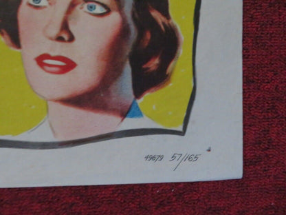 THE MAN IN THE ROAD FOLDED US ONE SHEET POSTER DEREK FARR ELLA RAINES 1956 Movie posters