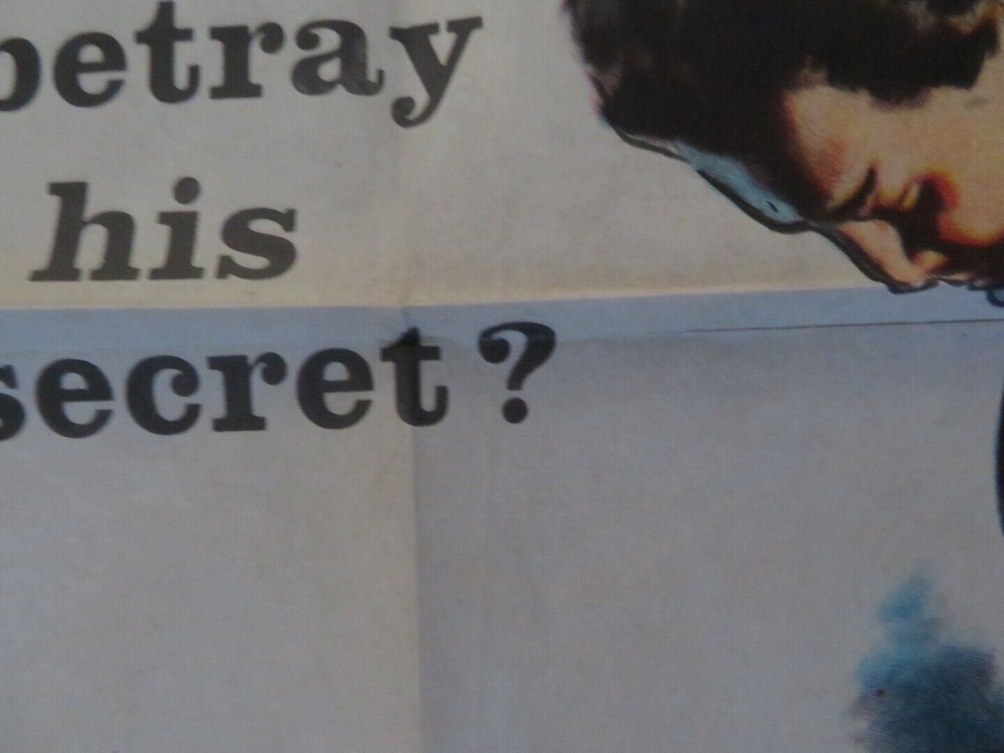 THE MAN IN THE ROAD FOLDED US ONE SHEET POSTER DEREK FARR ELLA RAINES 1956 Movie posters