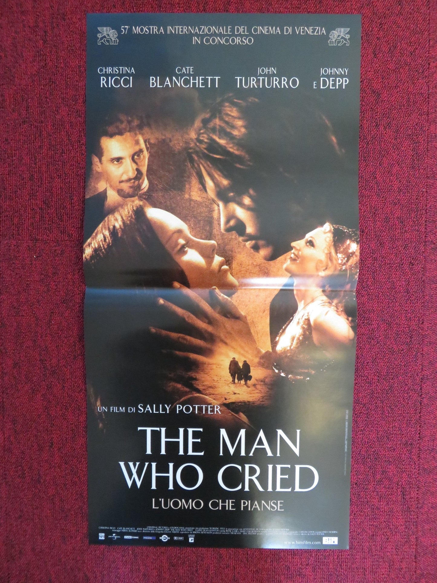 THE MAN WHO CRIED ITALIAN LOCANDINA POSTER JOHNNY DEPP CHRISTINA RICCI 2000 Rendezvous Cinema Movie posters