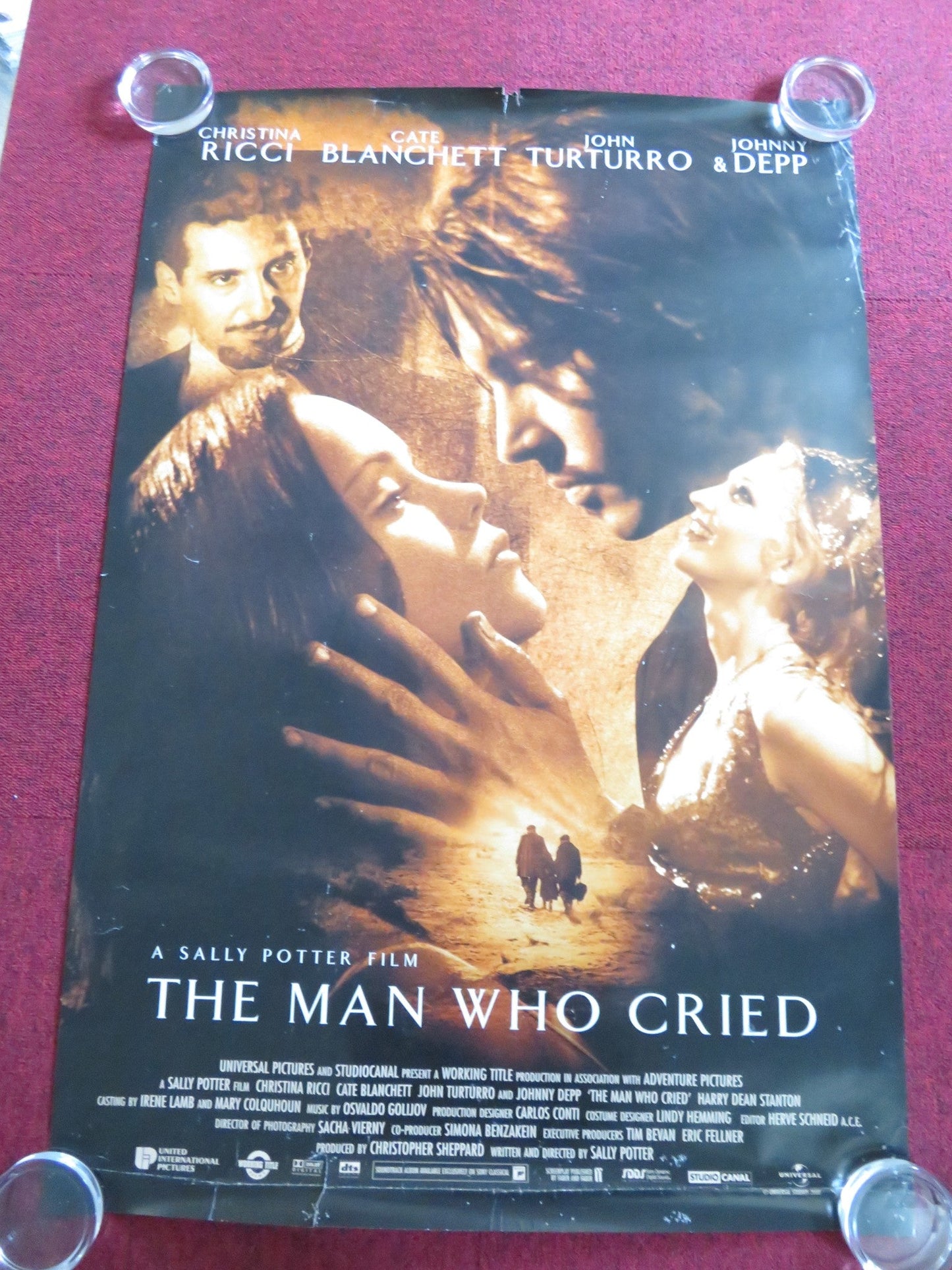 THE MAN WHO CRIED US ONE SHEET ROLLED POSTER JOHNNY DEPP CHRISTINA RICCI 2000 Rendezvous Cinema Movie posters