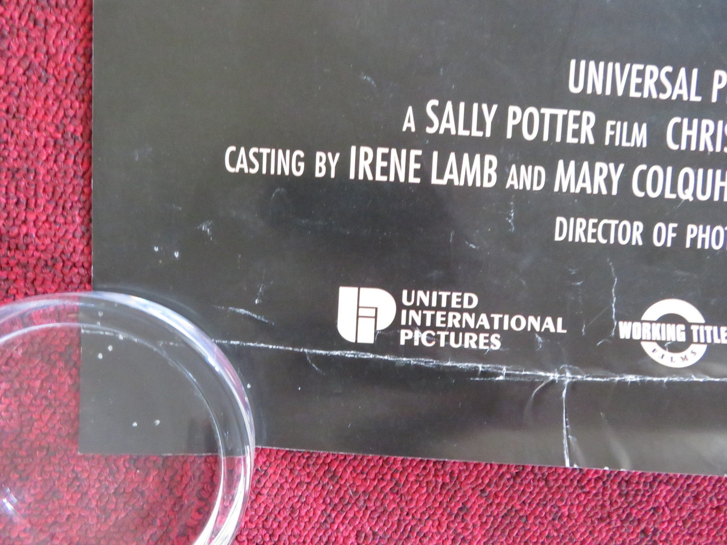 THE MAN WHO CRIED US ONE SHEET ROLLED POSTER JOHNNY DEPP CHRISTINA RICCI 2000 Rendezvous Cinema Movie posters