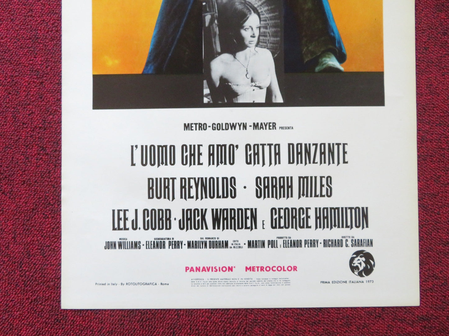 THE MAN WHO LOVED CAT DANCING ITALIAN LOCANDINA POSTER BURT REYNOLDS MILES 1973 Rendezvous Cinema Movie posters